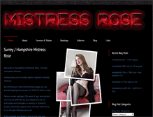 Tablet Screenshot of mistressrose.co.uk